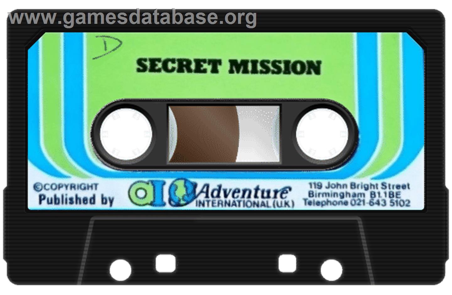 Secret Mission - Sinclair ZX Spectrum - Artwork - Cartridge
