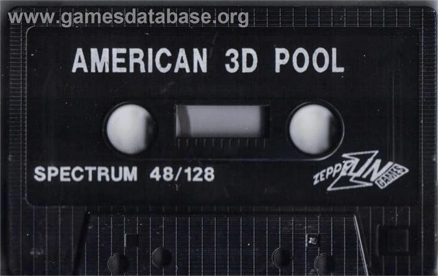 Sharkey's 3D Pool - Sinclair ZX Spectrum - Artwork - Cartridge