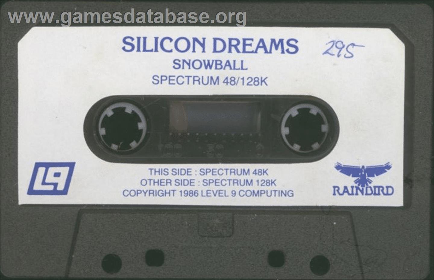 Silicon Dreams - Sinclair ZX Spectrum - Artwork - Cartridge