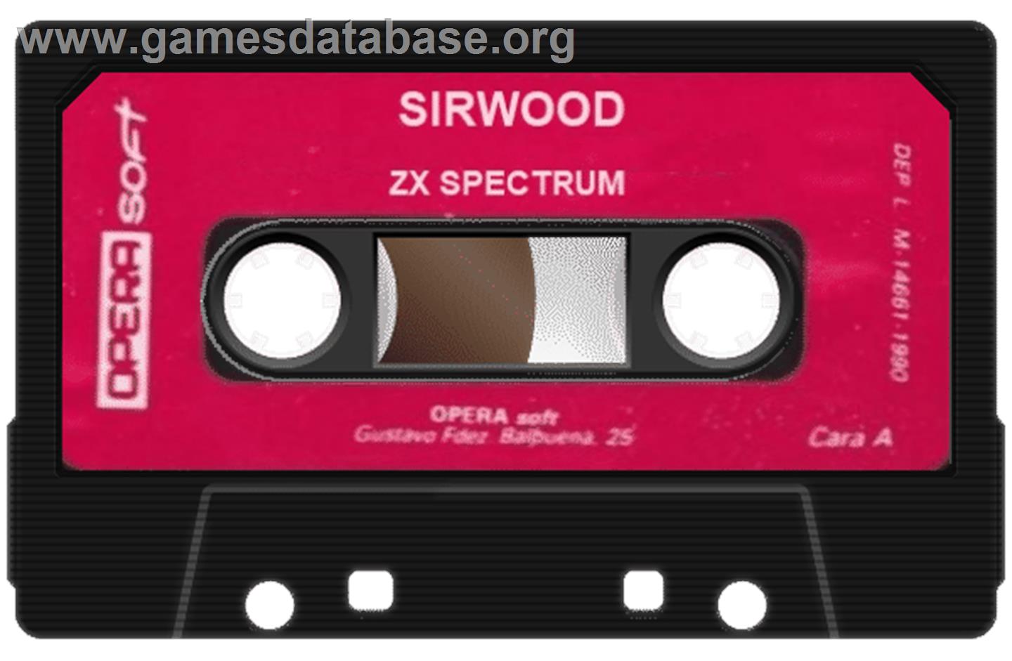 Sirwood - Sinclair ZX Spectrum - Artwork - Cartridge