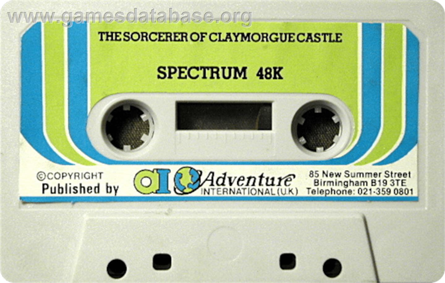 Sorcerer of Claymorgue Castle - Sinclair ZX Spectrum - Artwork - Cartridge