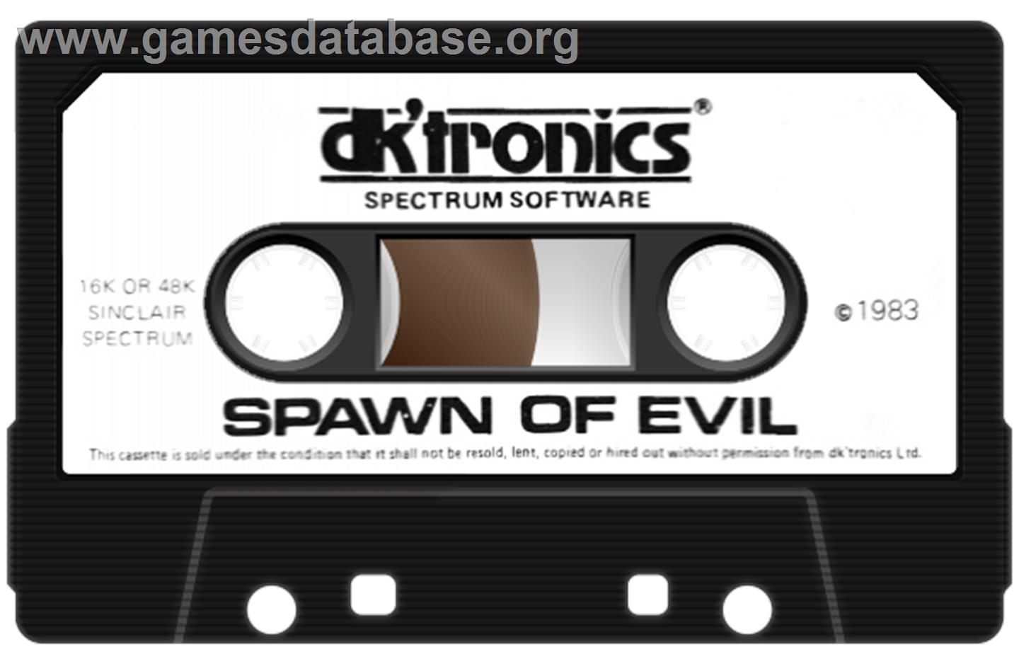 Spawn Of Evil - Sinclair ZX Spectrum - Artwork - Cartridge