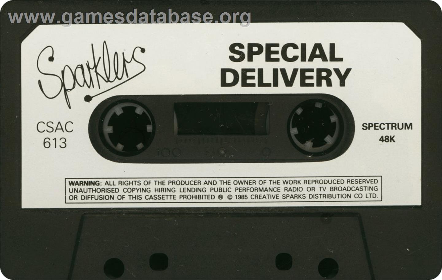 Special Delivery: Santa's Christmas Chaos - Sinclair ZX Spectrum - Artwork - Cartridge