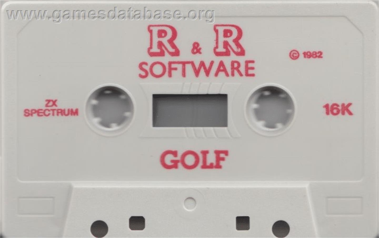 Spectrum Golf - Sinclair ZX Spectrum - Artwork - Cartridge