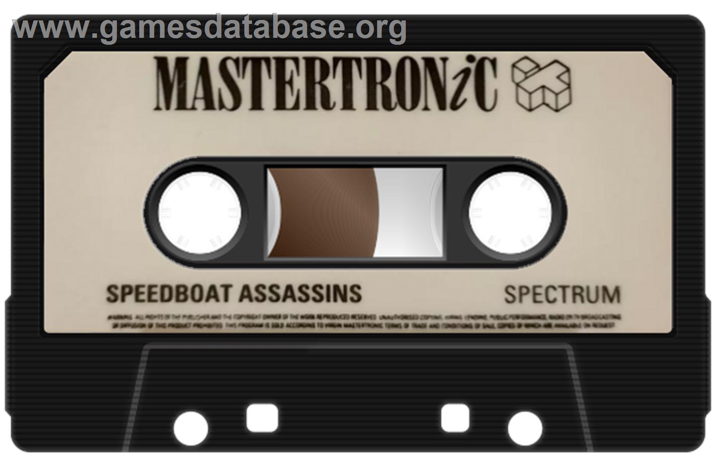 Speedboat Assassins - Sinclair ZX Spectrum - Artwork - Cartridge