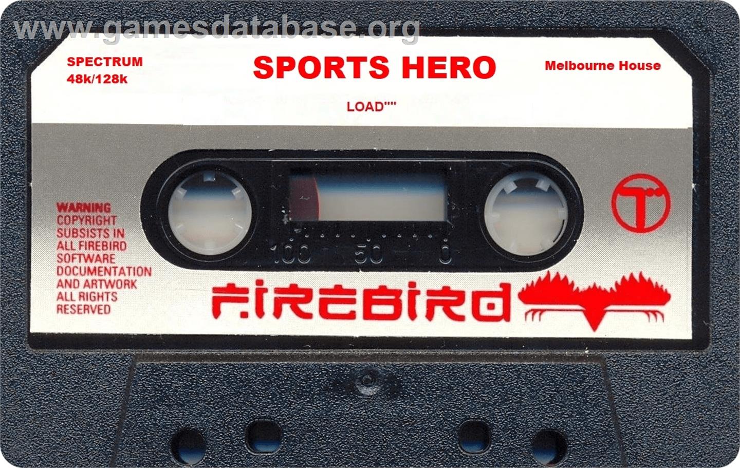 Sports Hero - Sinclair ZX Spectrum - Artwork - Cartridge