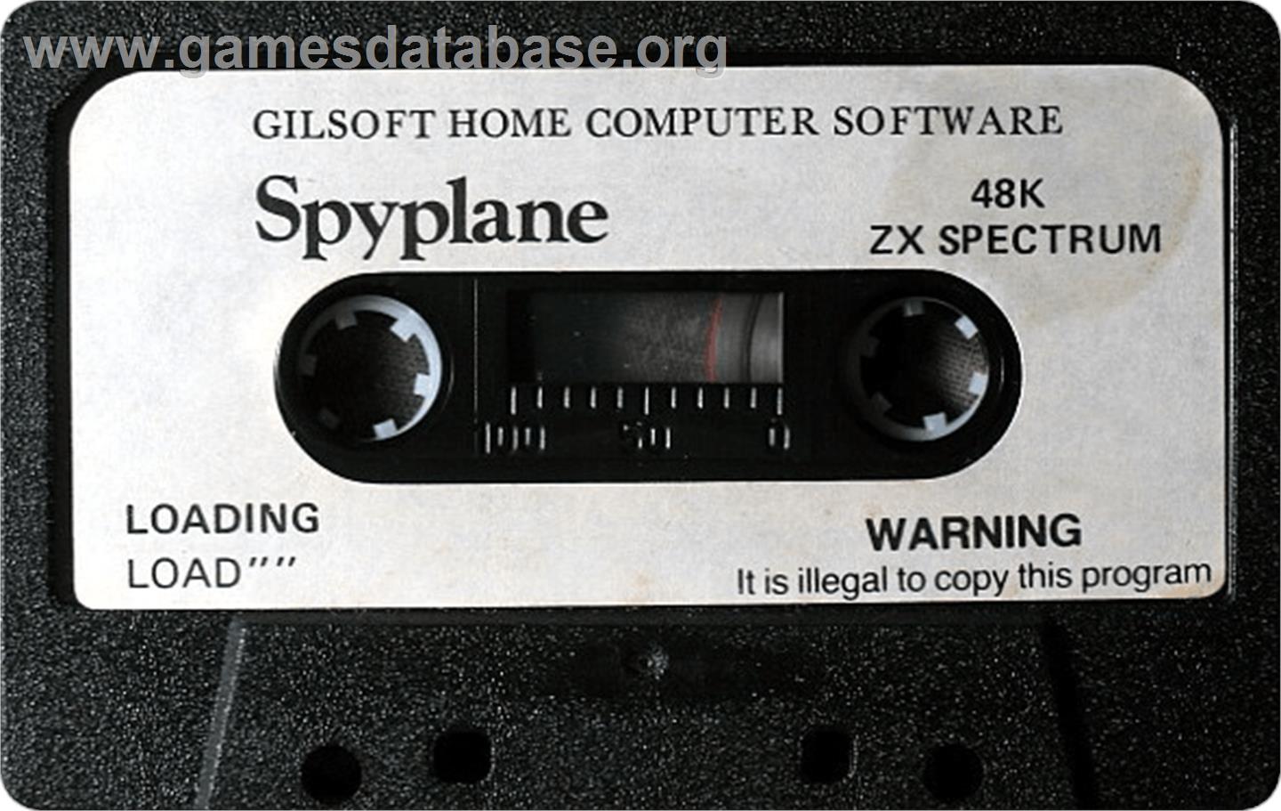 Spy-plane - Sinclair ZX Spectrum - Artwork - Cartridge