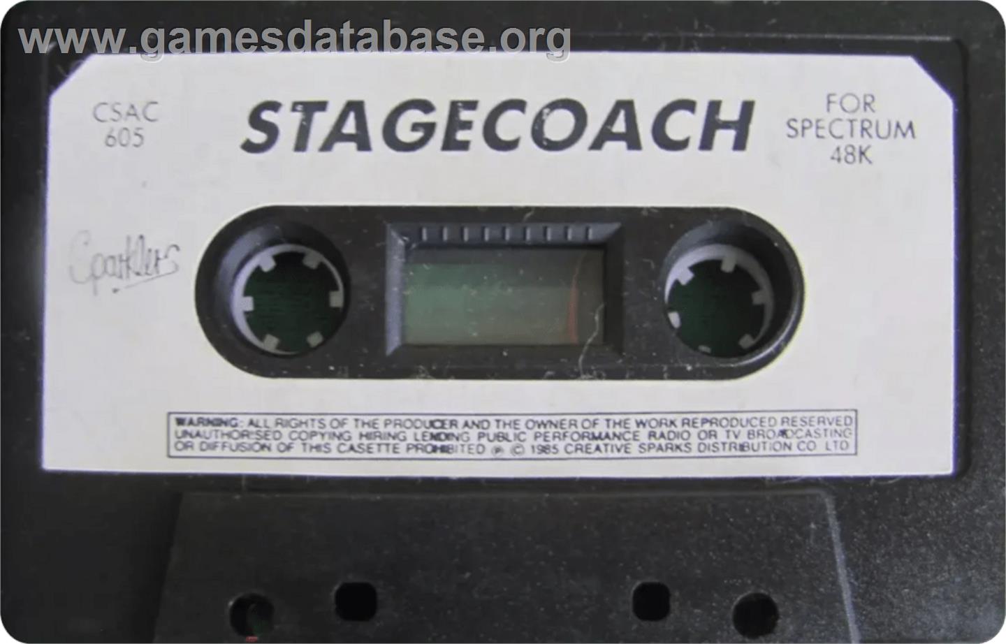 Stagecoach - Sinclair ZX Spectrum - Artwork - Cartridge