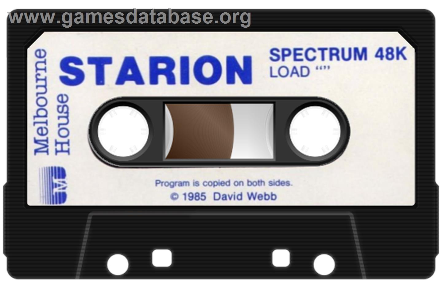 Starion - Sinclair ZX Spectrum - Artwork - Cartridge