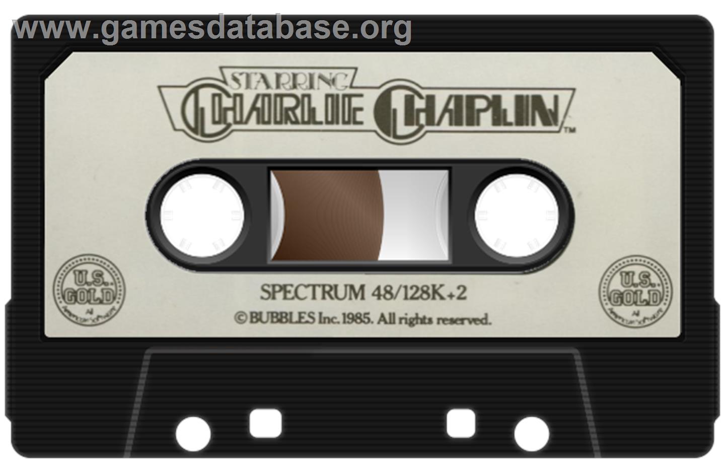 Starring Charlie Chaplin - Sinclair ZX Spectrum - Artwork - Cartridge
