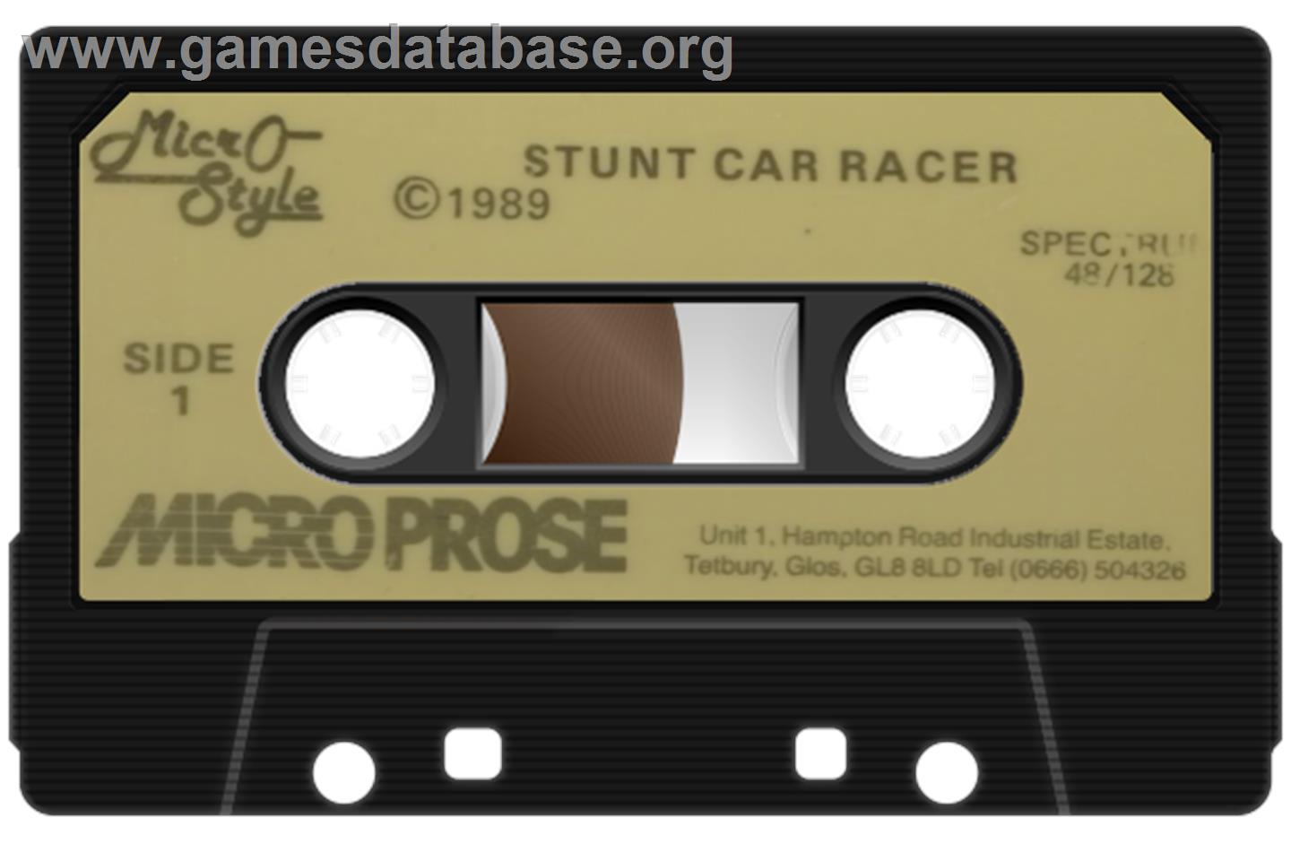 Stunt Car Racer - Sinclair ZX Spectrum - Artwork - Cartridge