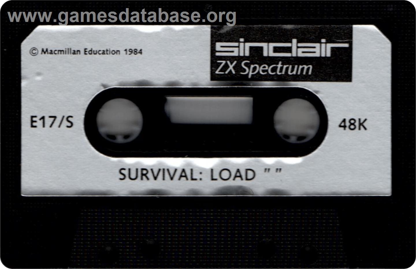 Survival - Sinclair ZX Spectrum - Artwork - Cartridge