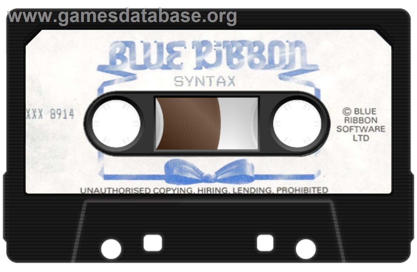 Syntax - Sinclair ZX Spectrum - Artwork - Cartridge