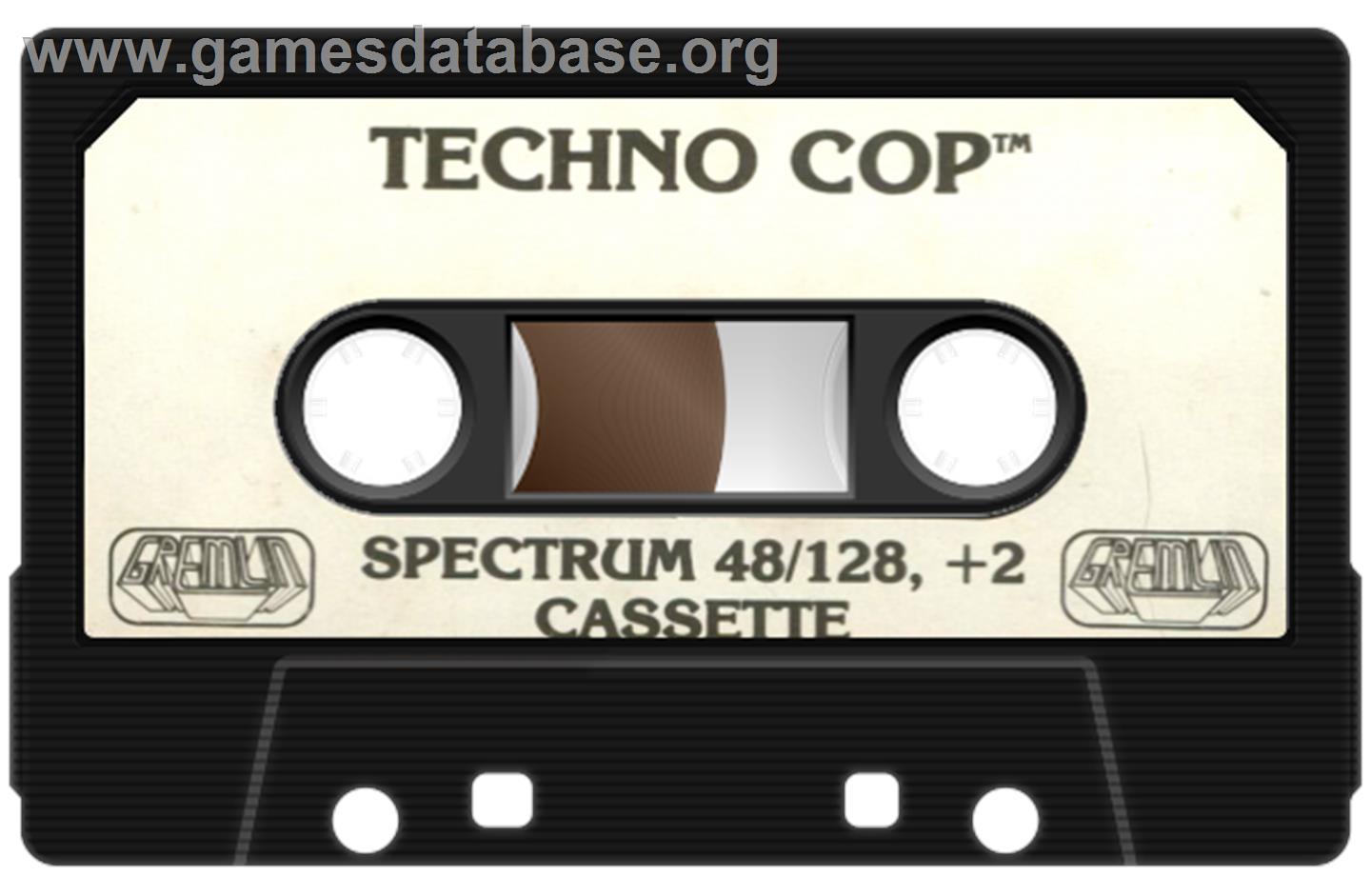 Techno Cop - Sinclair ZX Spectrum - Artwork - Cartridge