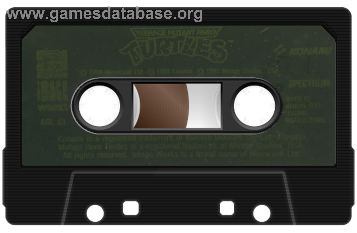 Teenage Mutant Hero Turtles - Sinclair ZX Spectrum - Artwork - Cartridge