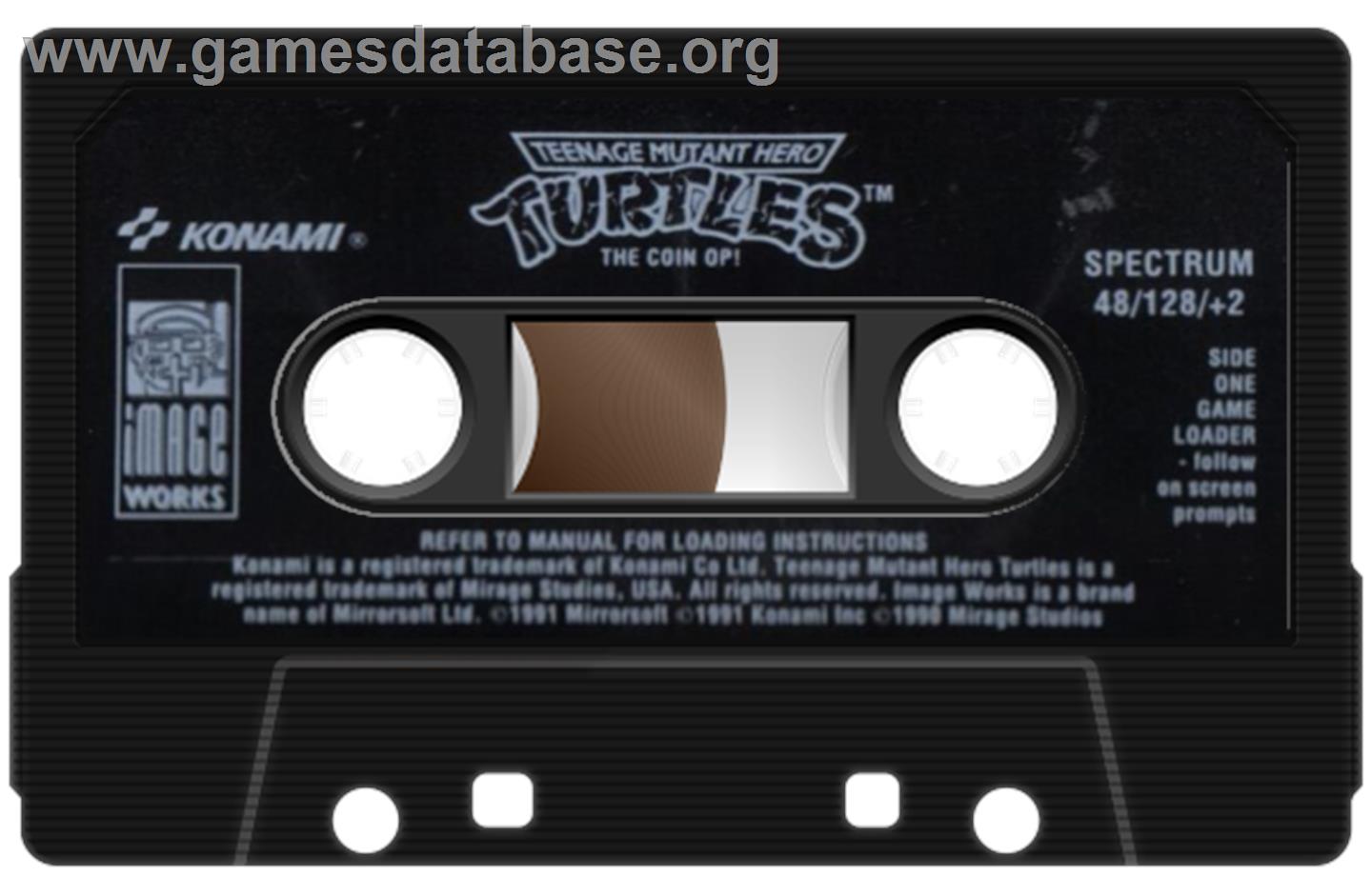 Teenage Mutant Ninja Turtles II: The Arcade Game - Sinclair ZX Spectrum - Artwork - Cartridge
