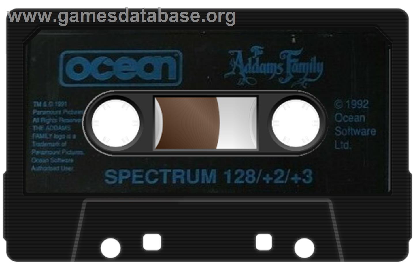 The Addams Family - Sinclair ZX Spectrum - Artwork - Cartridge