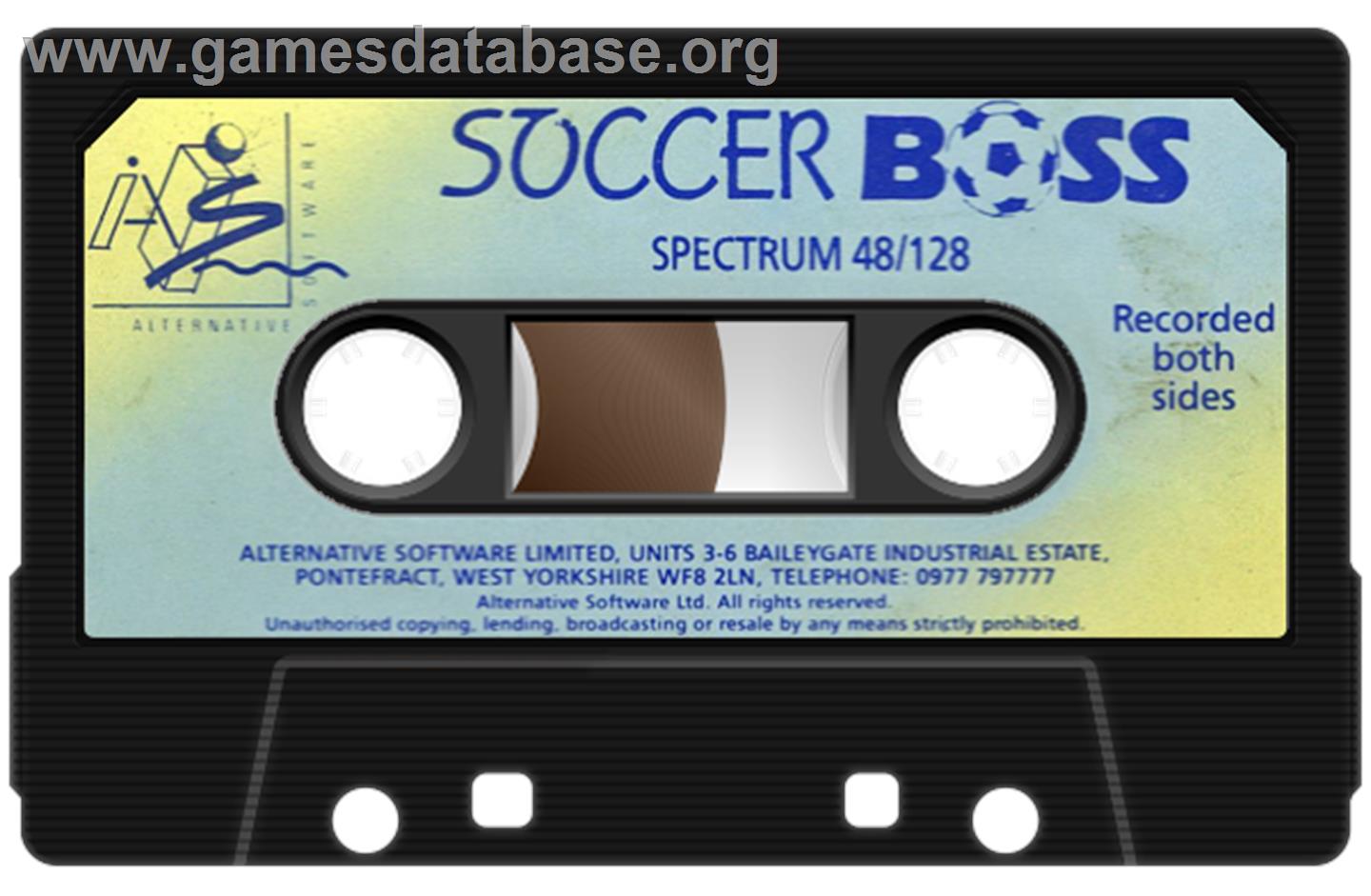 The Boss - Sinclair ZX Spectrum - Artwork - Cartridge