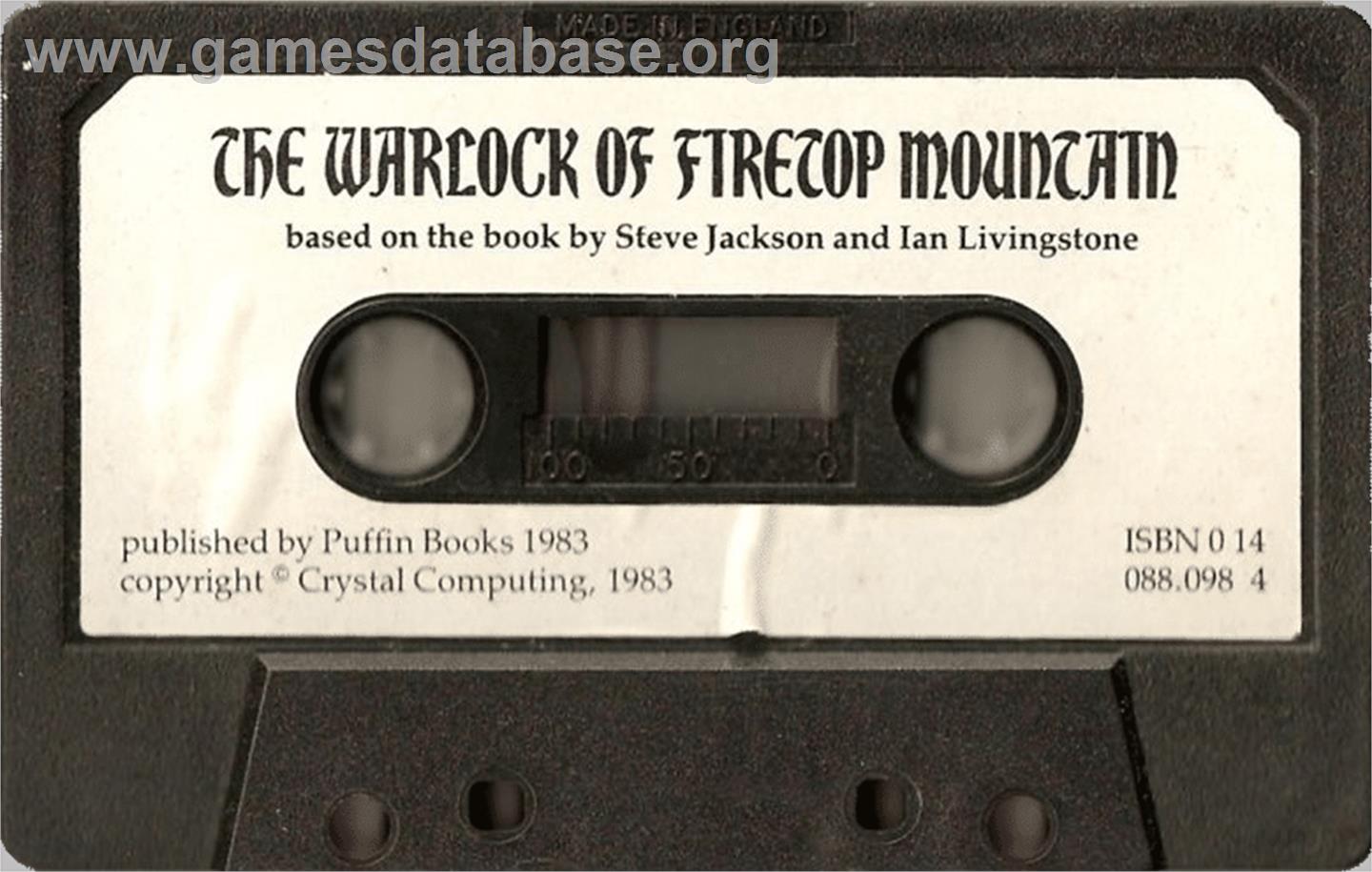 The Warlock of Firetop Mountain - Sinclair ZX Spectrum - Artwork - Cartridge