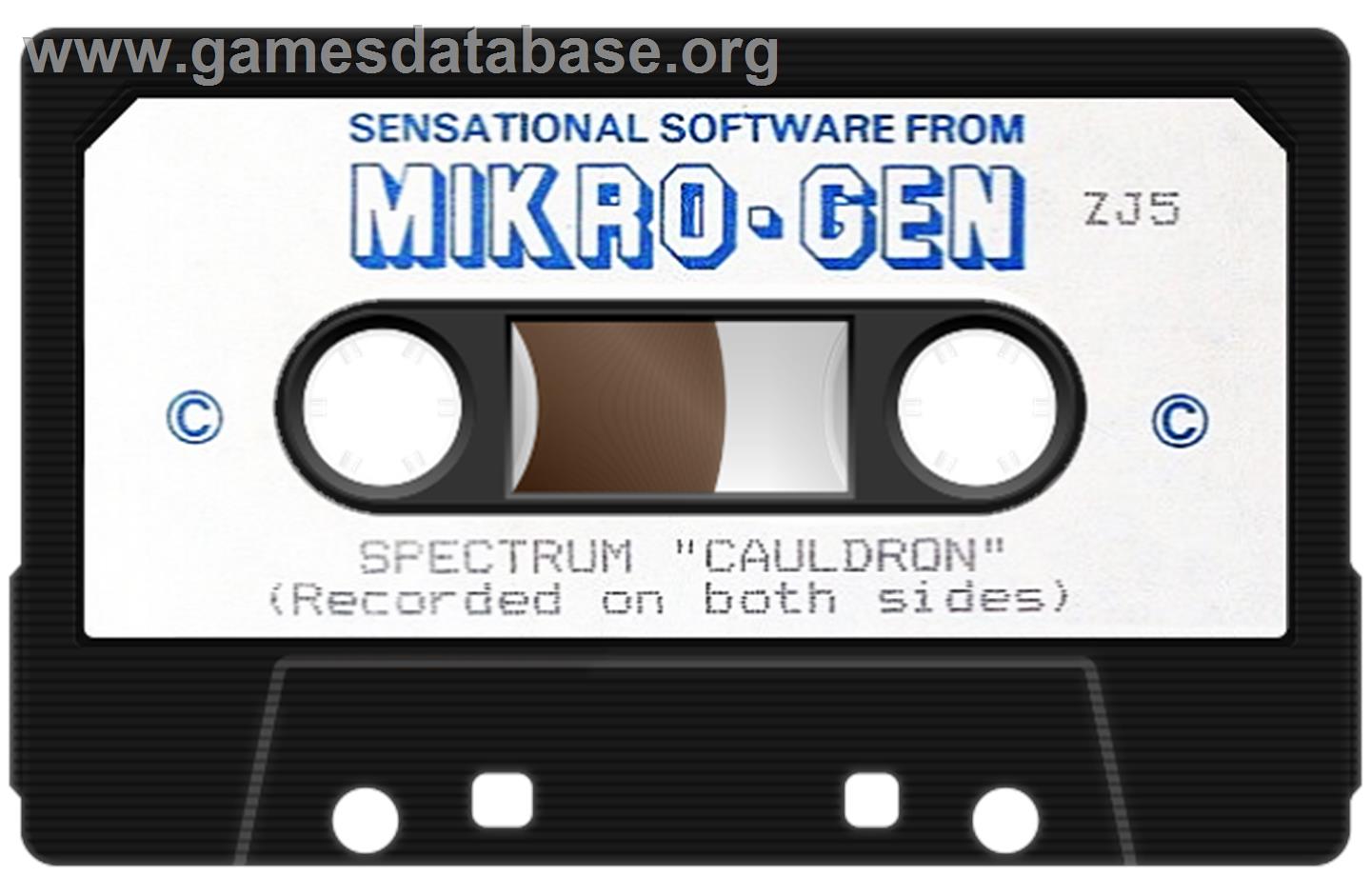The Witch's Cauldron - Sinclair ZX Spectrum - Artwork - Cartridge