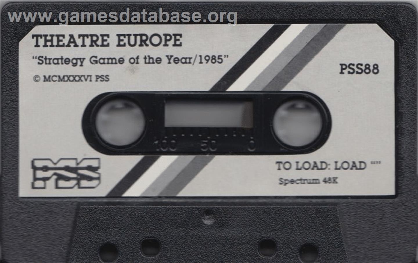 Theatre Europe - Sinclair ZX Spectrum - Artwork - Cartridge