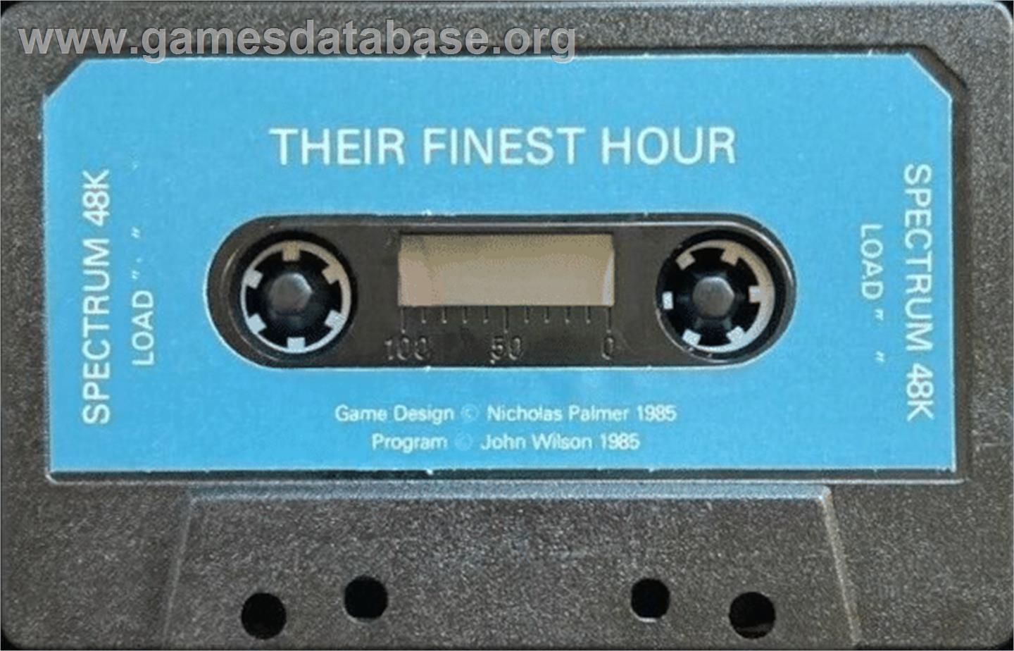 Their Finest Hour - Sinclair ZX Spectrum - Artwork - Cartridge