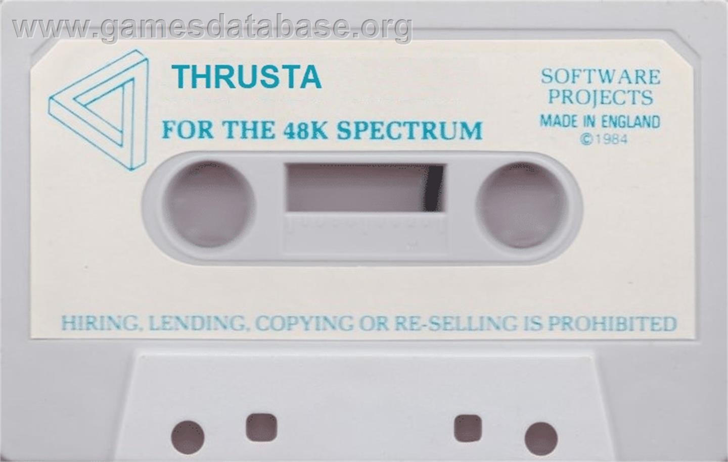 Thrusta - Sinclair ZX Spectrum - Artwork - Cartridge