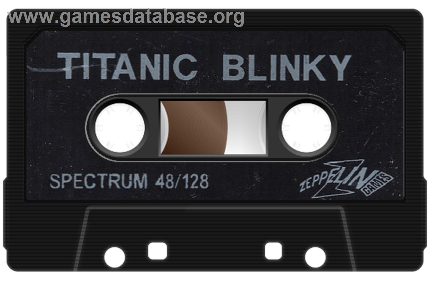 Titanic Blinky - Sinclair ZX Spectrum - Artwork - Cartridge