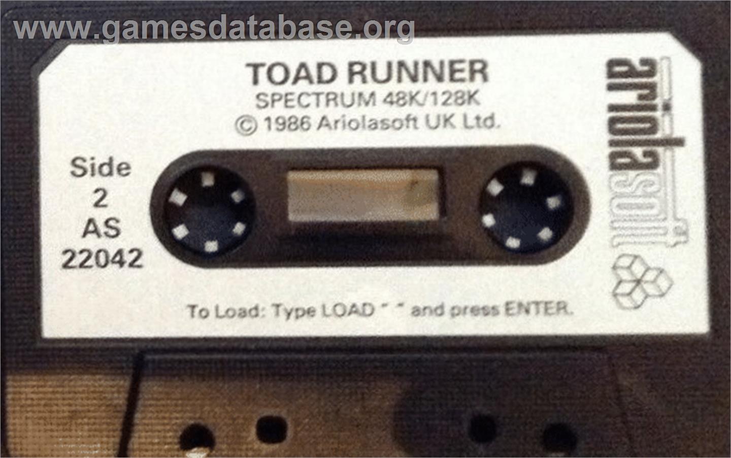 Toad Runner - Sinclair ZX Spectrum - Artwork - Cartridge