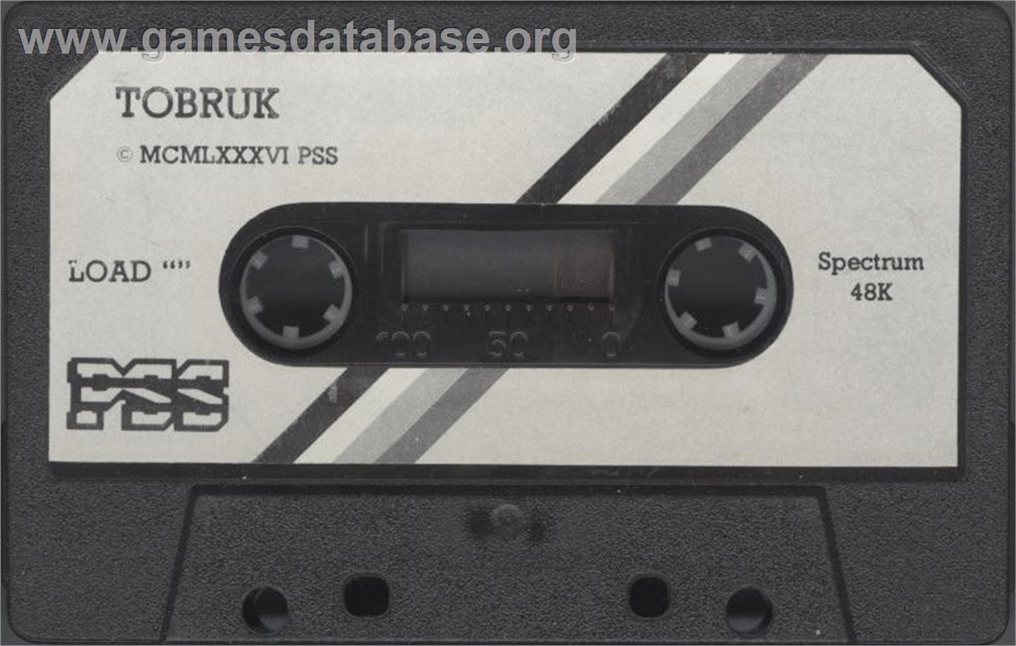 Tobruk: The Clash of Armour - Sinclair ZX Spectrum - Artwork - Cartridge