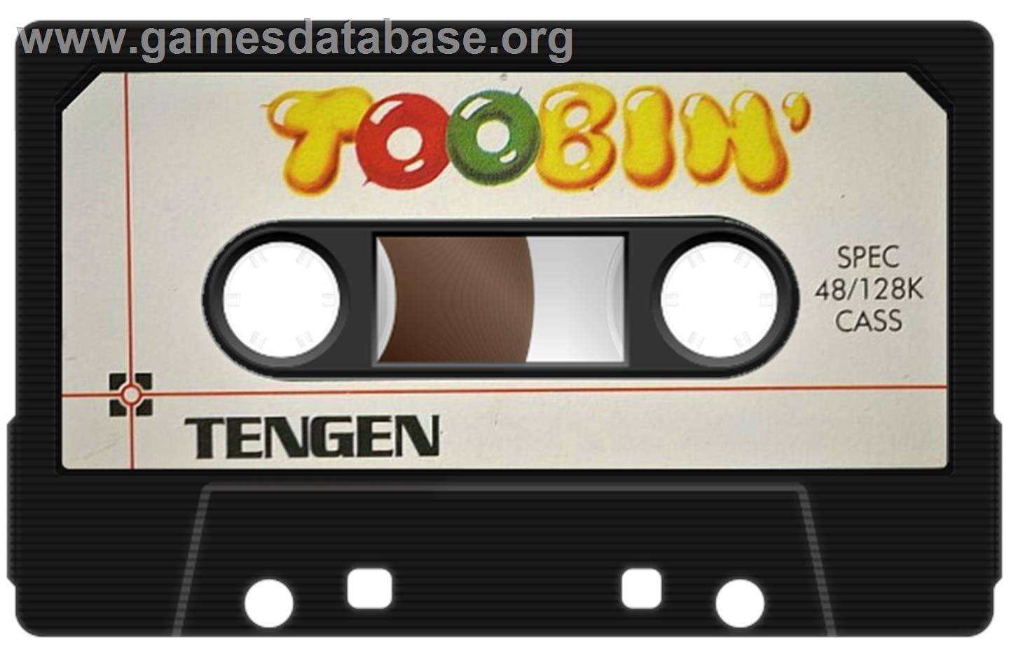 Toobin' - Sinclair ZX Spectrum - Artwork - Cartridge