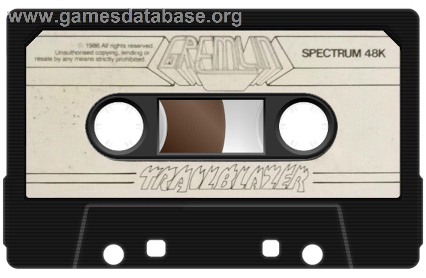 Trailblazer - Sinclair ZX Spectrum - Artwork - Cartridge