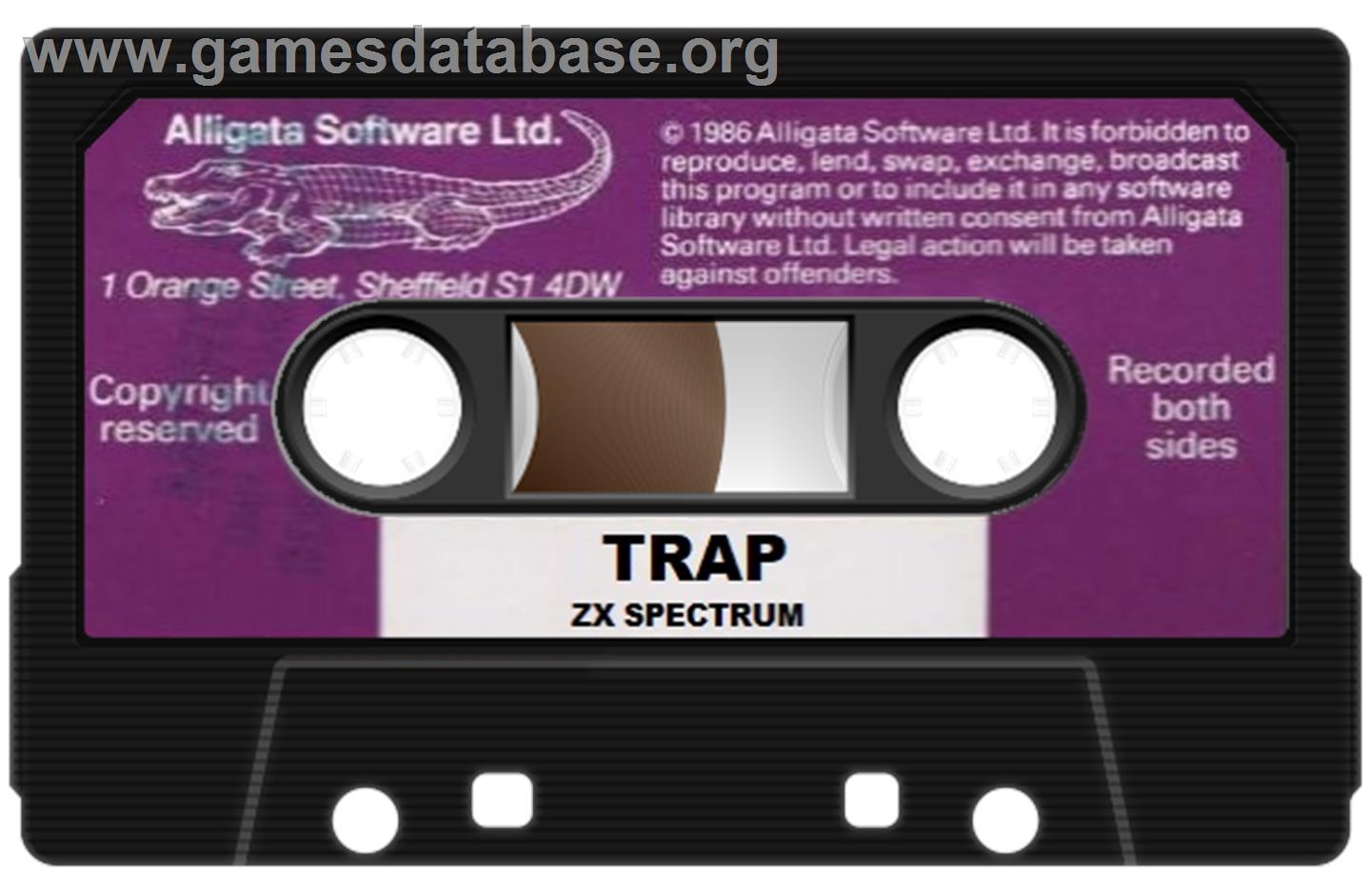 Trap - Sinclair ZX Spectrum - Artwork - Cartridge