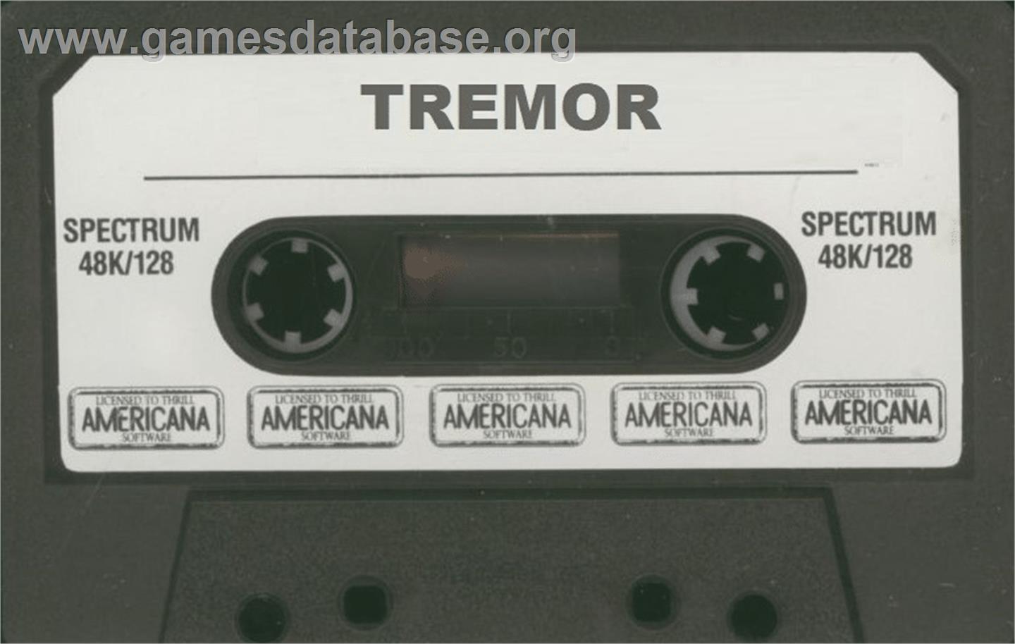 Tremor - Sinclair ZX Spectrum - Artwork - Cartridge