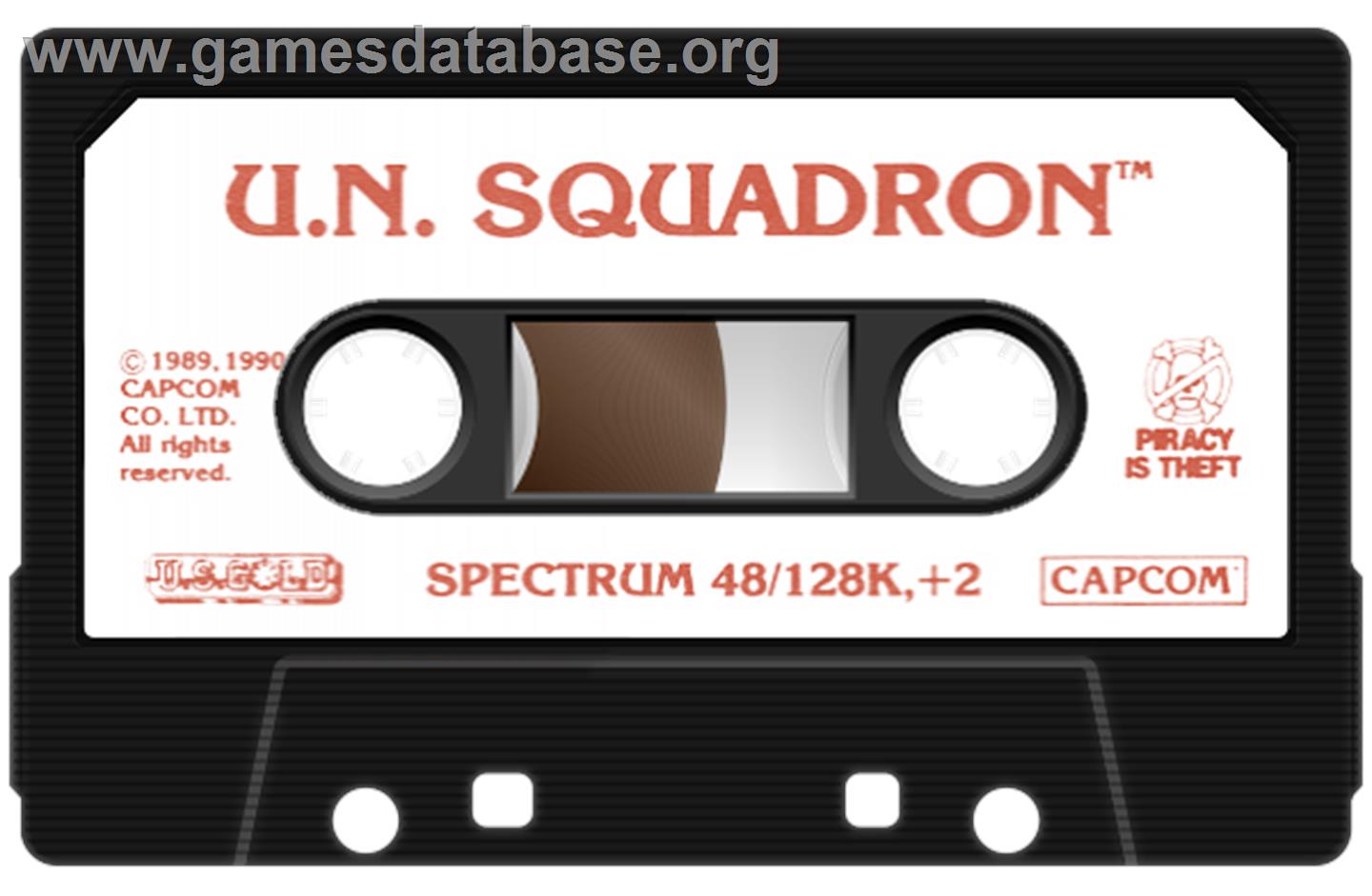 U.N. Squadron - Sinclair ZX Spectrum - Artwork - Cartridge