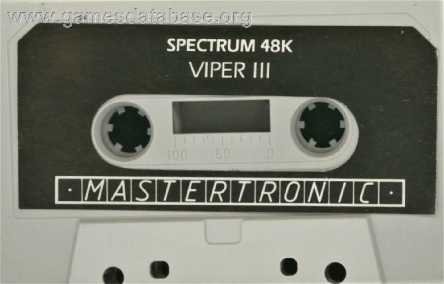 Viper 3 - Sinclair ZX Spectrum - Artwork - Cartridge