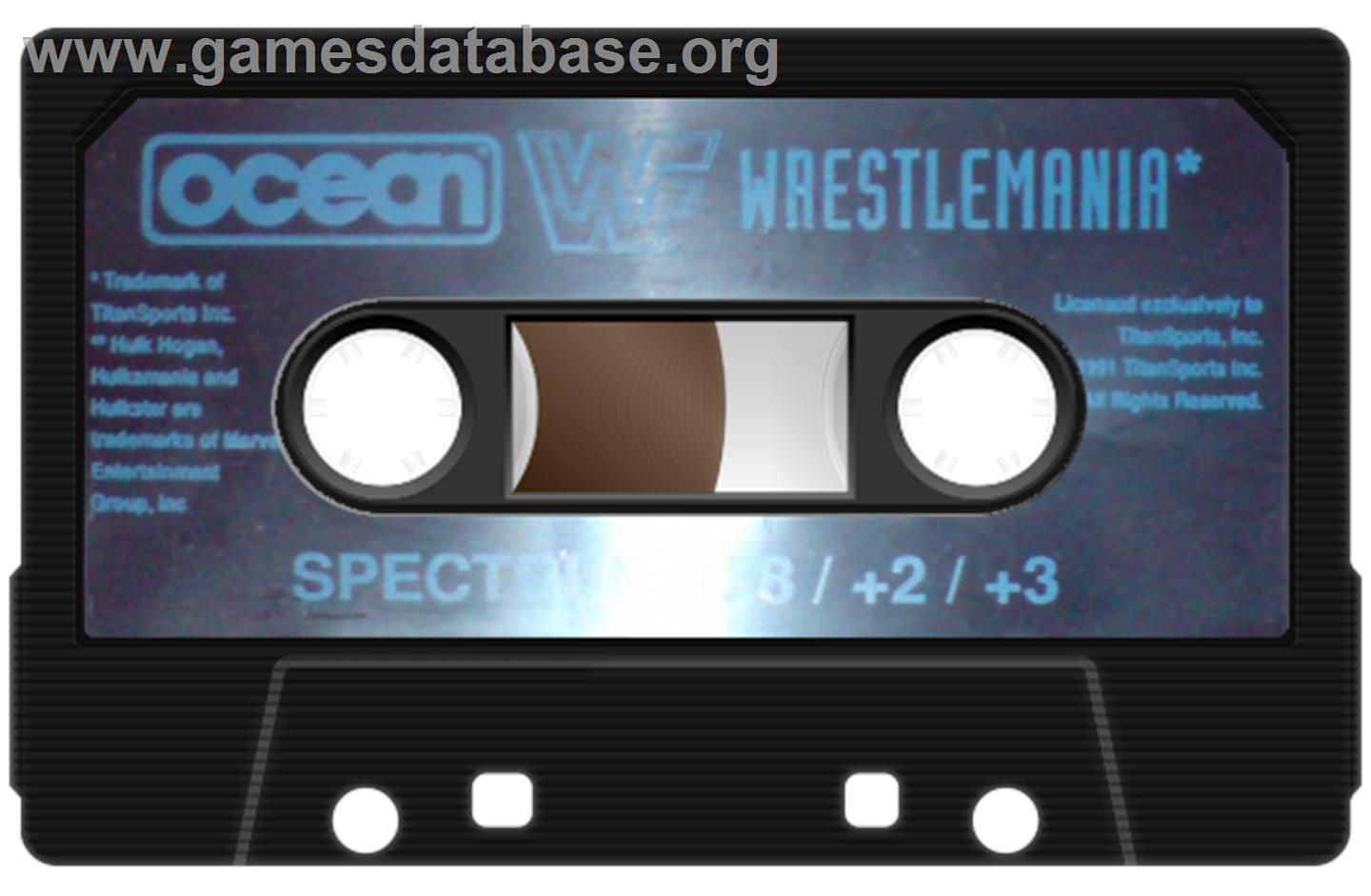 WWF Wrestlemania - Sinclair ZX Spectrum - Artwork - Cartridge