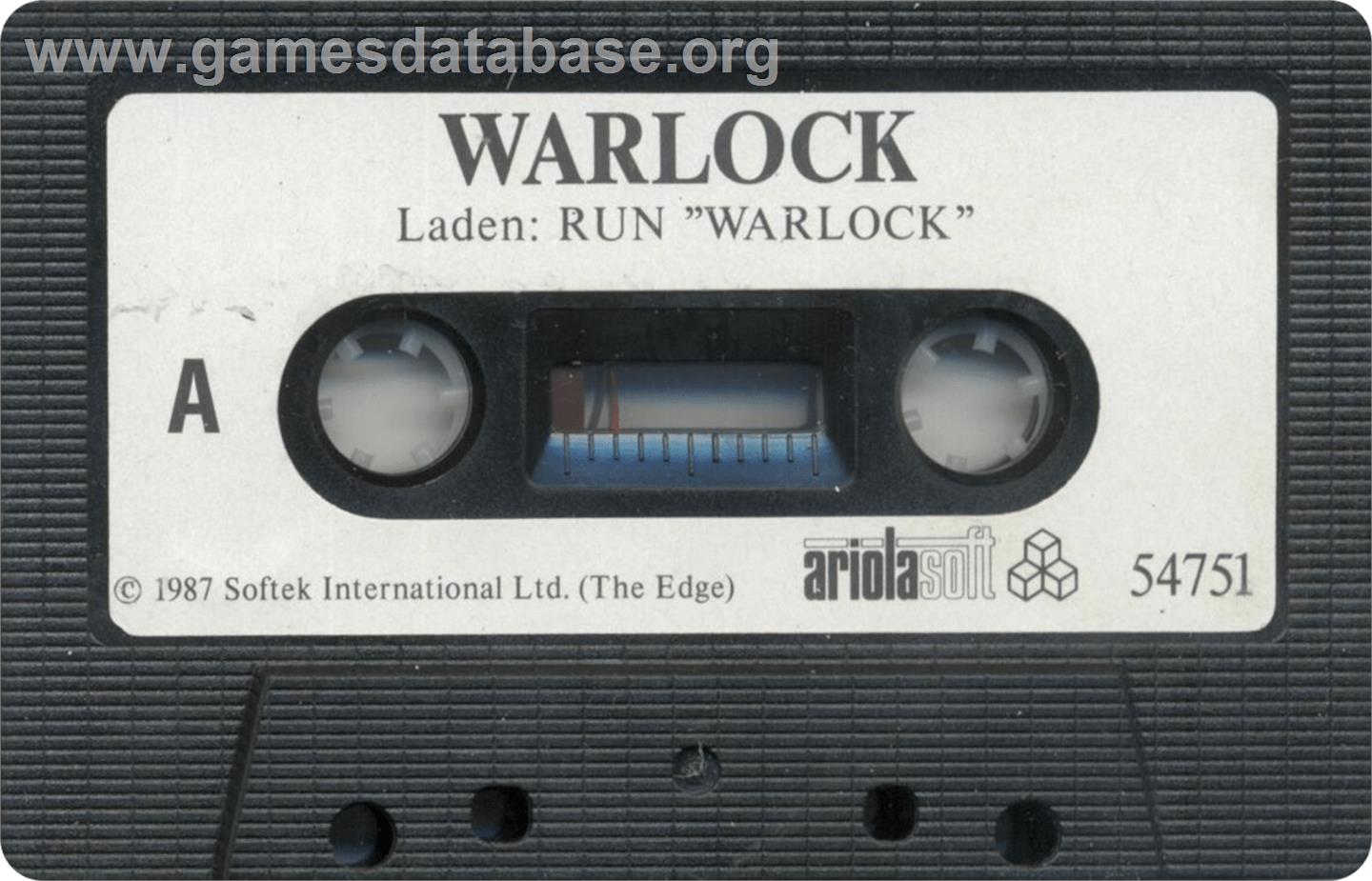 Warlock - Sinclair ZX Spectrum - Artwork - Cartridge