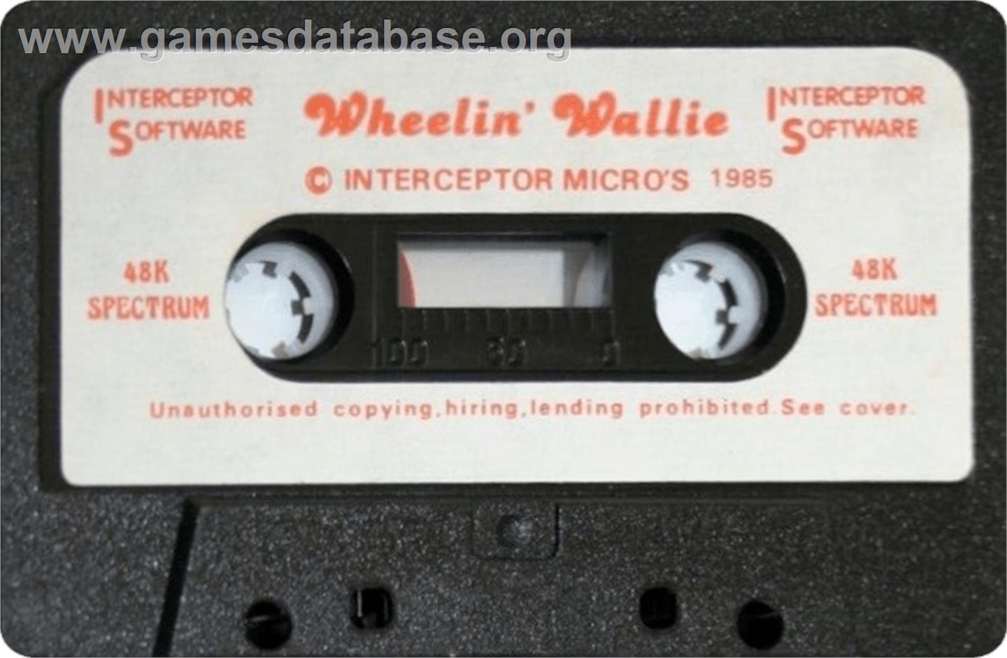 Wheelin Wallie - Sinclair ZX Spectrum - Artwork - Cartridge