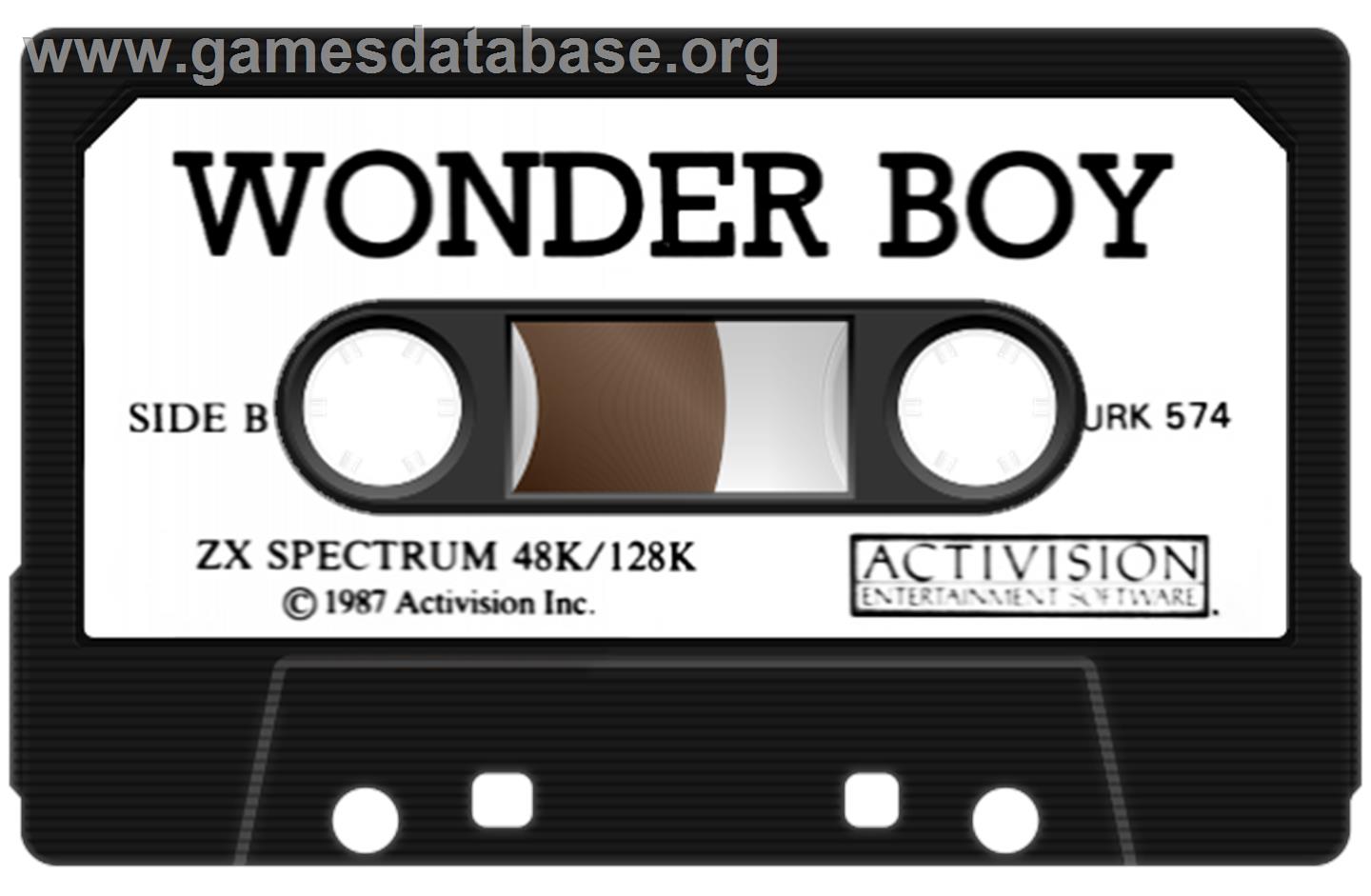 Wonder Boy - Sinclair ZX Spectrum - Artwork - Cartridge