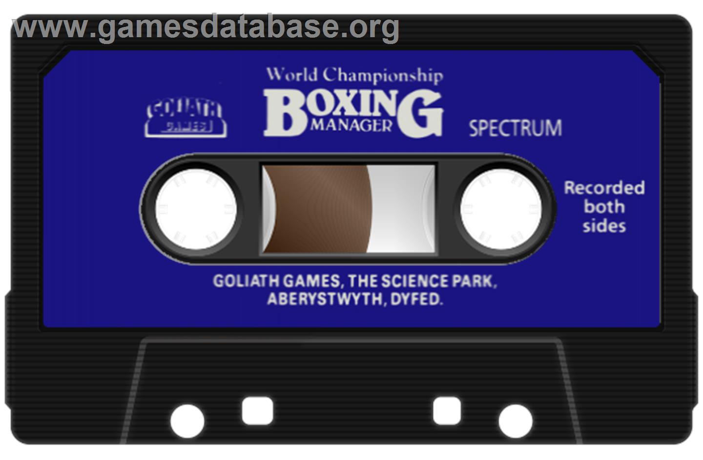 World Championship Boxing Manager - Sinclair ZX Spectrum - Artwork - Cartridge