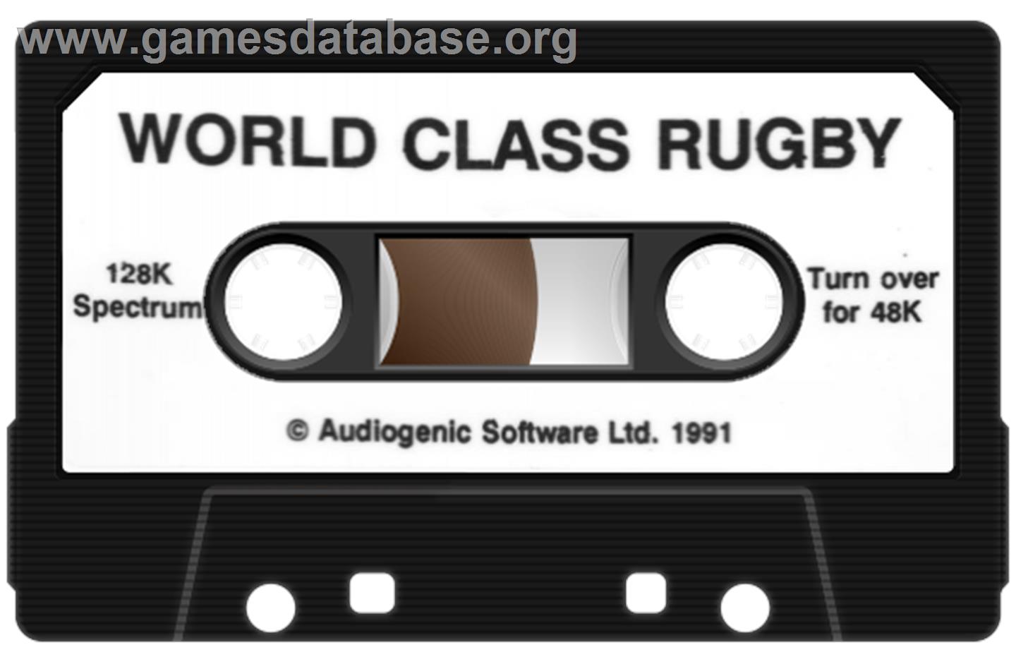 World Class Rugby - Sinclair ZX Spectrum - Artwork - Cartridge