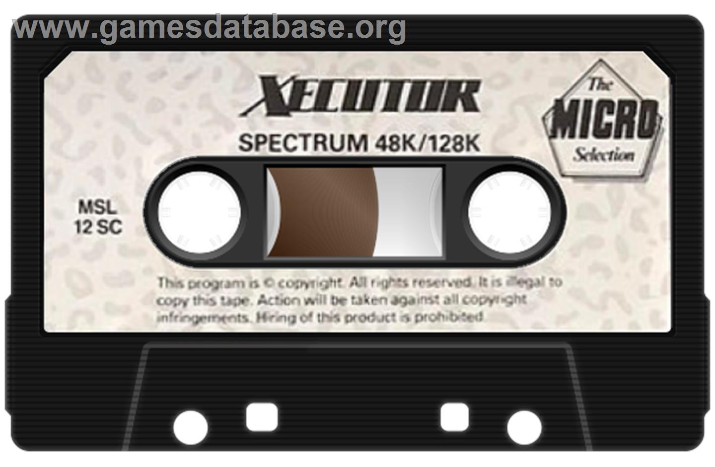 Xecutor - Sinclair ZX Spectrum - Artwork - Cartridge