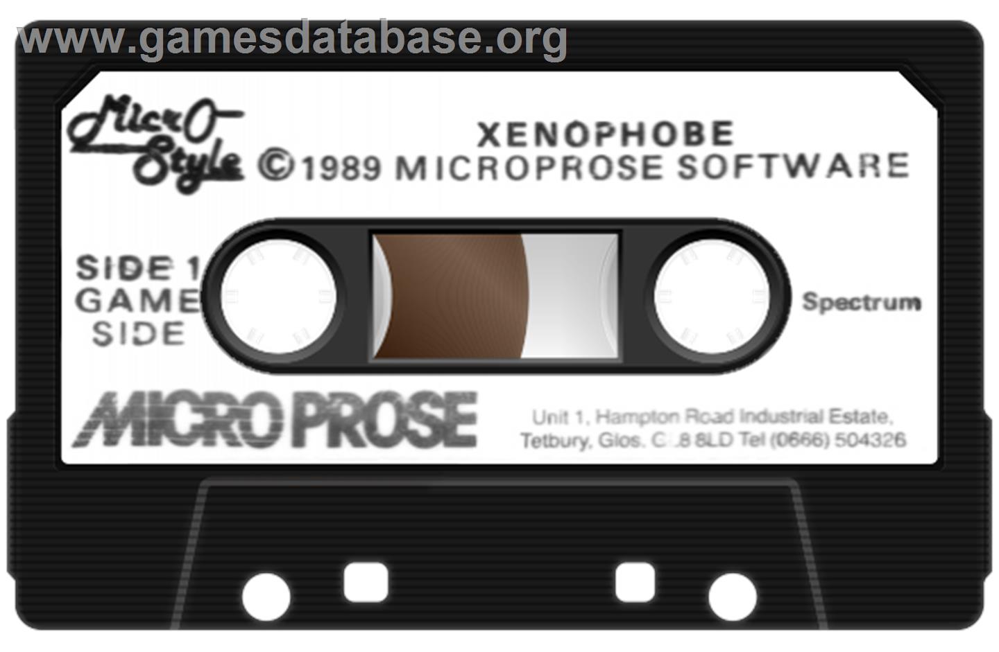 Xenophobe - Sinclair ZX Spectrum - Artwork - Cartridge