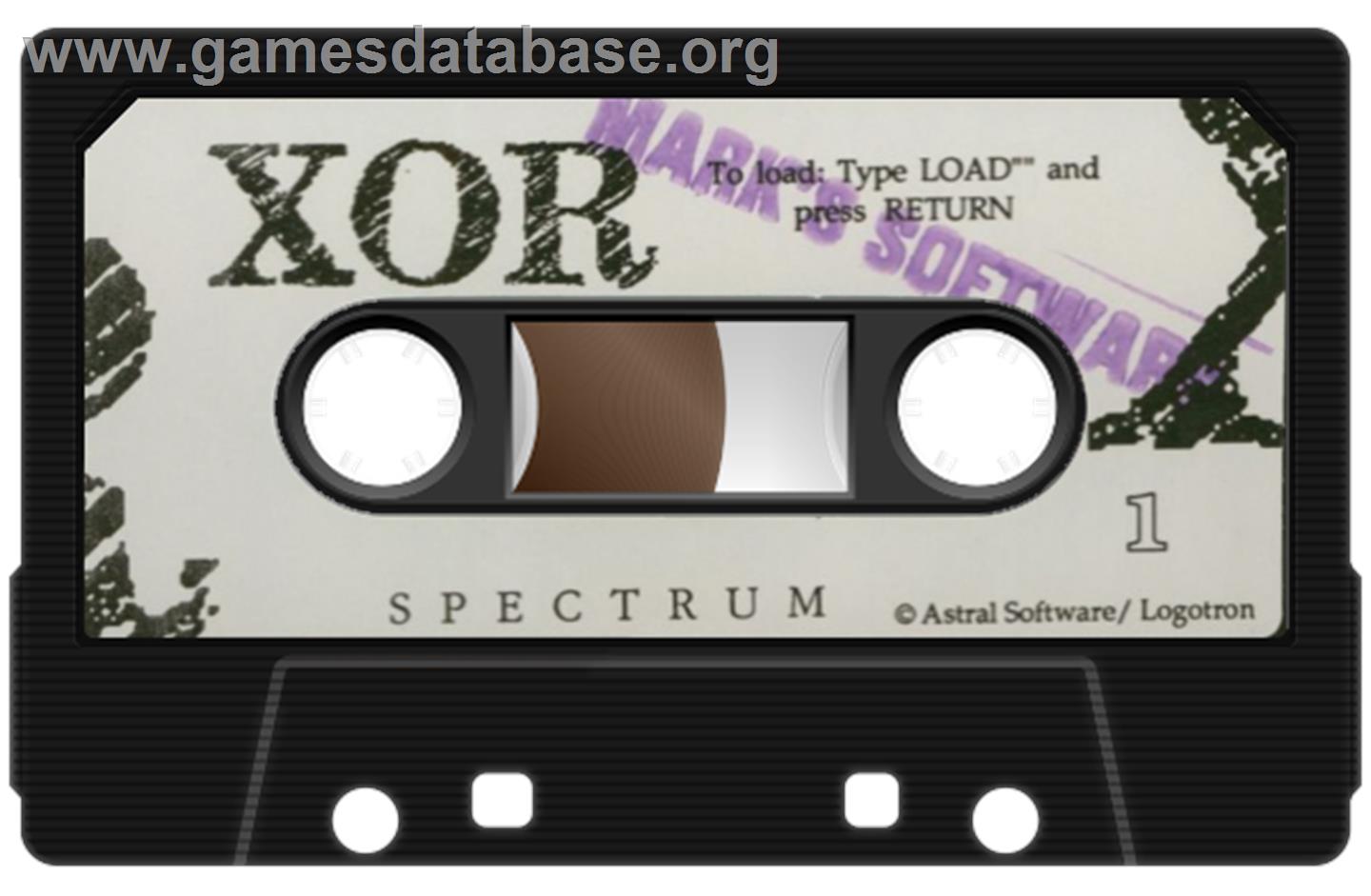 Xor - Sinclair ZX Spectrum - Artwork - Cartridge
