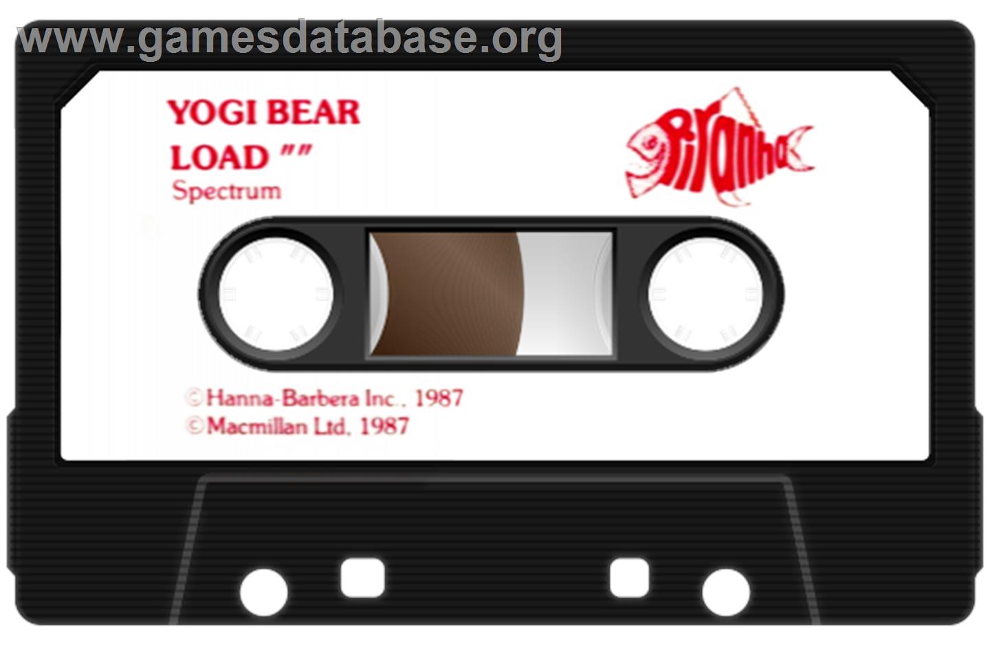 Yogi Bear - Sinclair ZX Spectrum - Artwork - Cartridge