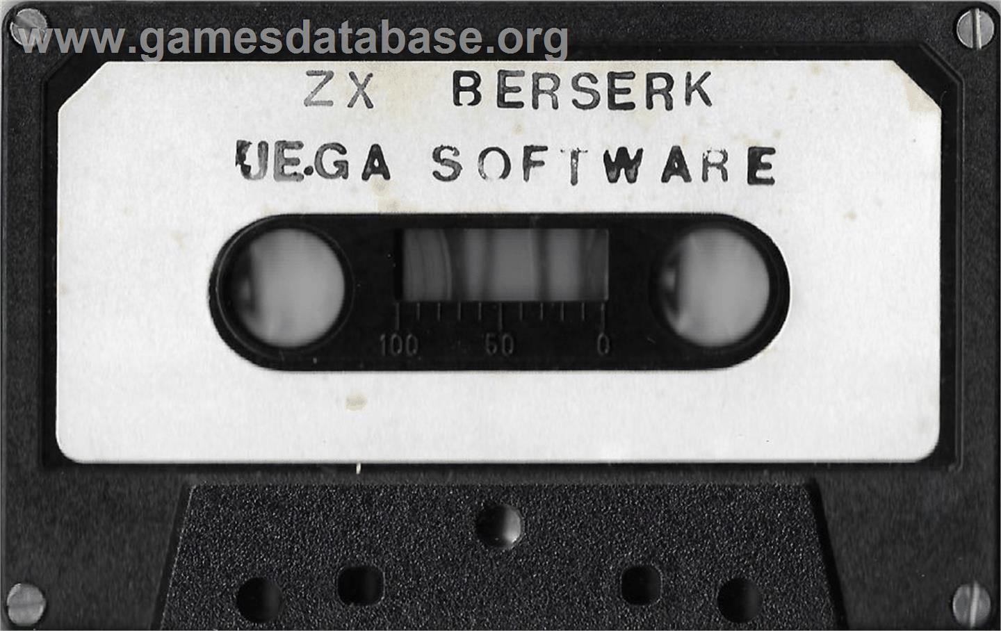 Zx Berserk - Sinclair ZX Spectrum - Artwork - Cartridge
