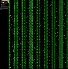 Game map for 911 TS on the Sinclair ZX Spectrum.