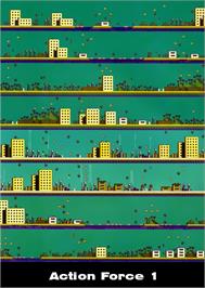 Game map for Action Force on the Atari 2600.