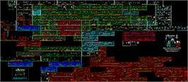 Game map for Addams Family, The on the Sinclair ZX Spectrum.